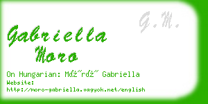 gabriella moro business card