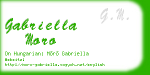 gabriella moro business card